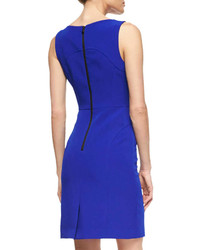 Milly Mika Sleeveless Sheath Dress Cobalt