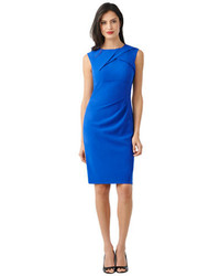 Adrianna Papell Pleated Front Sheath Dress
