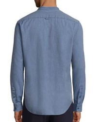 Vince Chambray Button Up Shirt