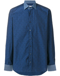 Etro Contrast Collared Fitted Shirt