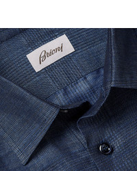 Brioni Linen And Cotton Blend Shirt