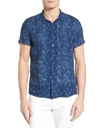 Scotch & Soda Linen Cotton Hawaiian Shirt