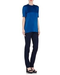 Lanvin Short Sleeve Blouse Blue Size 46fr