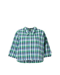 Thom Browne Button Back Polo Shirt In Small Madras Check