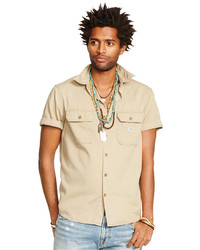 Denim & Supply Ralph Lauren Camouflage Cotton Sport Shirt