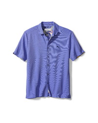 Tommy Bahama Five Oclock Short Sleeve Pique Button Up Shirt