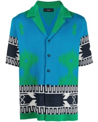 Alanui Patterned Intarsia Knit Shirt