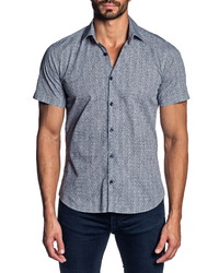Jared Lang Regular Fit Short Sleeve Button Up Shirt