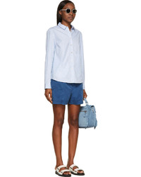 Marc by Marc Jacobs Blue Cotton Twill Shorts