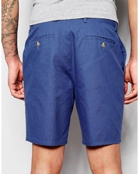 Asos Brand Slim Fit Shorts In Washed Cotton