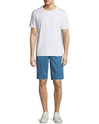 AG Adriano Goldschmied Griffin Salton Flat Front Shorts Sky Blue