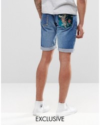 Reclaimed Vintage Mid Length Levis Shorts With Pocket Patch