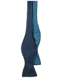 Blue Silk Bow-tie