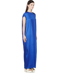 Acne Studios Royal Blue Teddi Satin Dress