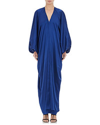 Lanvin Silk V Neck Gown