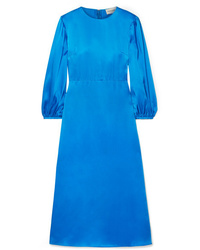 Mansur Gavriel Silk Satin Midi Dress