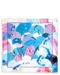 Etro Abstract Koi Silk Pocket Square