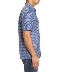 Tommy Bahama Moroccan Squares Silk Blend Camp Shirt