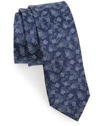 Lanvin Koi Fish Silk Skinny Tie