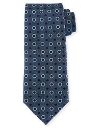 Charvet Multi Dot Silk Tie Blue