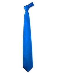 Forzieri Solid Blue Extra Long Tie