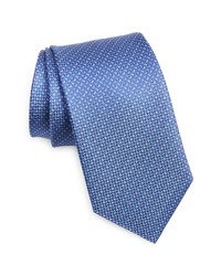 David Donahue Solid Silk Tie In Blue At Nordstrom