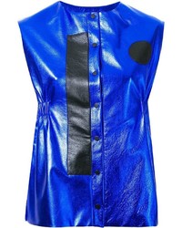 Blue Silk Vest