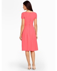 Talbots Crepe Fit And Flare Dress