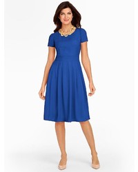 Talbots Crepe Fit And Flare Dress