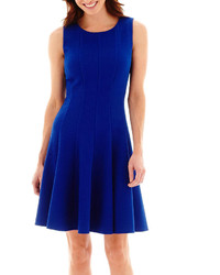 jcpenney Danny Nicole Sleeveless Textured Fit And Flare Dress