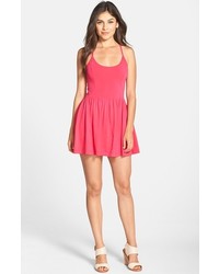 French Connection Marina Plains Cross Back Jersey Skater Dress
