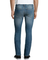 Acne Studios Ace Carter Skinny Denim Jeans Light Blue