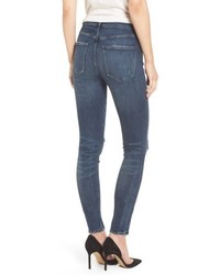 A Gold E Agolde Sophie High Waist Skinny Jeans