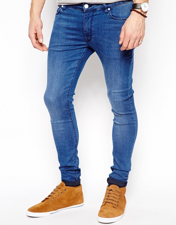 Blue Skinny Jeans: Asos Brand Extreme Super Skinny Jeans | Where to ...