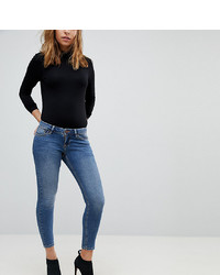 Asos Petite Asos Design Petite Whitby Low Rise Skinny Jeans In Andie Dark Stone Wash