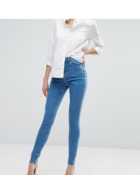 Asos Tall Asos Design Tall Ridley High Waist Skinny Jeans In Light Wash