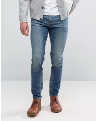 ASOS DESIGN Asos Skinny Jeans In 125oz Mid Blue