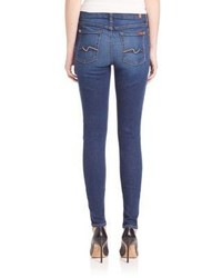 7 For All Mankind B Skinny Contrast Squiggle Jeans