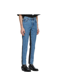 Vetements Blue And Black 50 50 Jeans