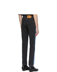Vetements Blue And Black 50 50 Jeans