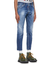 DSQUARED2 Blue Cool Guy Cropped Jeans