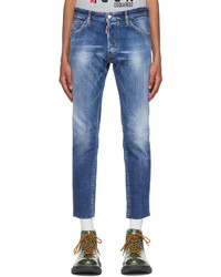 DSQUARED2 Blue Cool Guy Cropped Jeans