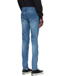 Frame Blue Degradable Lhomme Skinny Jeans