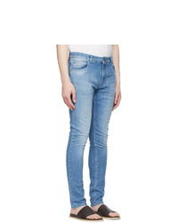 Isaia Blue Slim Straight Jeans