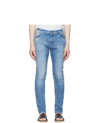 Isaia Blue Slim Straight Jeans