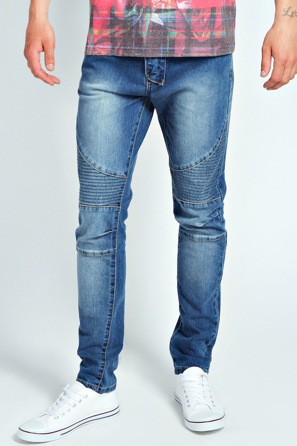 biker style jeans