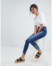 Brooklyn Supply Co. Brooklyn Supply Co Skinny Jeans With Zipped Step Hem