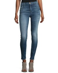 J Brand Carolina Super High Rise Skinny Jeans Indigo