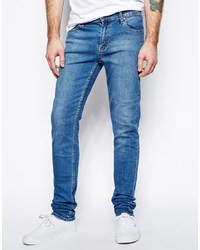 Cheap Monday Jeans Tight Skinny Fit In Base Dark Blue