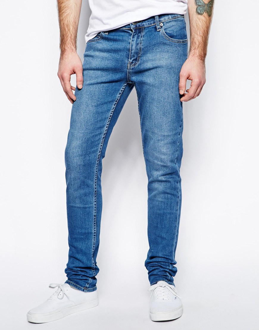 Cheap Monday Jeans Tight Skinny Fit In Base Dark Blue | Where to buy ...